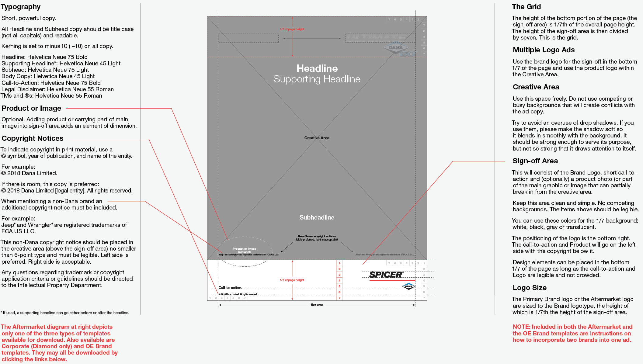 ad and literature templates dana brand standards printing ads templates
